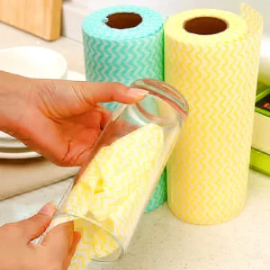 Household Cleaning Products Nonwoven Kitchen Roll Rag Eco-friendly Household Cleaning Cloth