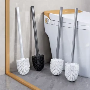 Household Cleaning Products Toilet Accessories Bathroom Cleaning Glass Box Black Cleaning Brushes Hand