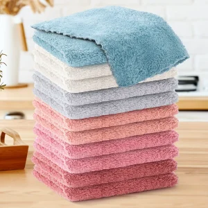 Household Cleaning Set 12 or 18 Piece Soft Absorbent Kitchen and Bathroom Set