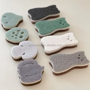 Household Cleaning Sponges Thickened High density Double sided Kitchen Dishwashing Sponges Scouring Pads