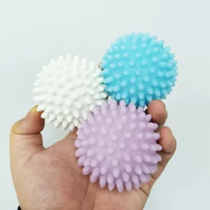 Household Cleaning Supplies Soft Plastic Eco friendly PVC Laundry Washing Balls 65mm Diameter Dryer Balls White/Purple/Blue