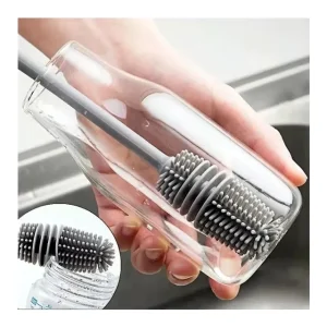 Household Cleaning Tools Accessories Long Handle Glass Cup Cleaning Brush Silicone Cup Brush Water Bottle Cleaner