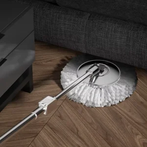 Household Cleaning Tools Accessories Stainless Steel Extendable Spin 360 Mop Handle Magic Design High Load Bearing 90% 100%