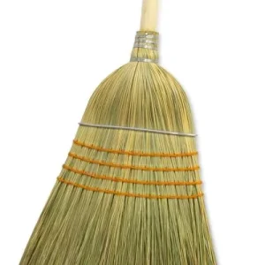 Household Cleaning Tools Corn Broom Set for Cleaning Dust Good Quality With Long Wooden Handle Total Length 135 Cm