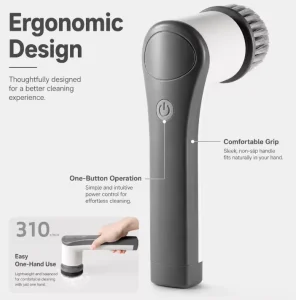 Household Cleaning Tools OEM IPX5 Waterproof Electric Scrubber Kit Labor-Saving Electric Cleaning Brush