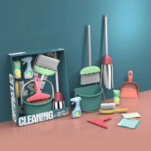 Household Cleaning Tools Pretend-Play Toy Set for Kids