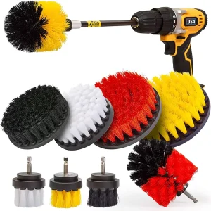 Household Cleaning Tools and Accessories Abrasive Nylon Bristle Brush Drill Set