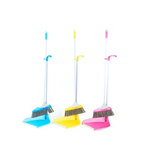 Household Cleaning Tools and Accessories Broom and Dustpan Sets with Long Handle