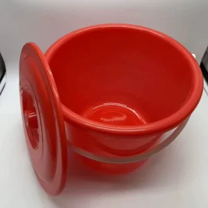 Household Cleaning Tools and Accessories Plastic PP Round Buckets With Metal Handle and Lid