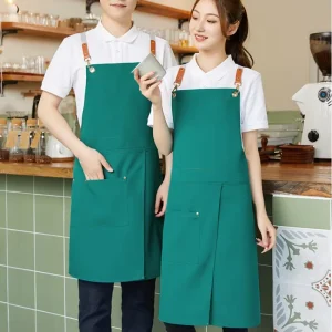 Household Cooking Cleaning Waterproof Apron unisex Work Uniform customizable LOGO for Restaurants cafes and Bakeries