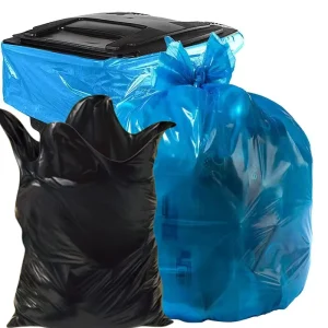 Household Customized Thickness Garbage Bag Flap Tie Bin Liner Eco Friendly Trash Plastic Trash Bags