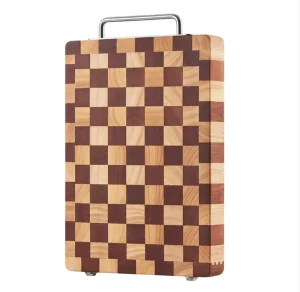 Household Double-Sided Checkerboard Acacia Wood Chessboard Cutting Board Dishwasher Safe