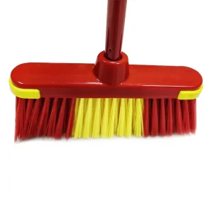 Household Durable Indoor Broom with Soft Silk and Thickened Plastic Broom Head Without Iron Rod