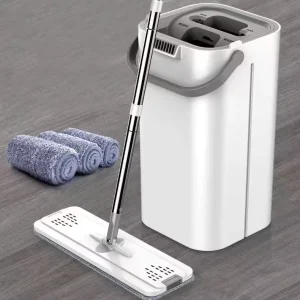 Household Durable Thickened Mop with One drag Cleaning Bucket Free Hand Washing Wet Dry Mopping