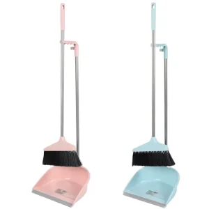 Household Dustpan Set with Broom Metal Handle 2 in One Cleaning Product Home Use Ready to Ship Small Business