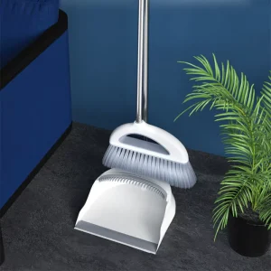 Household Easy-to-Use Detachable Soft Bristles Long Handle Brooms Broom and Dustpan Set