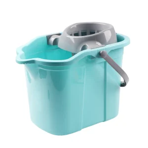 Household Eco Friendly Mop Bucket with Wheels 1-3L Plastic Floor Cleaning Water Usage