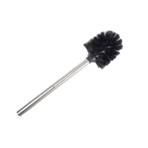 Household Eco Friendly Wall Mounted Stainless Steel Cleaning Brush Set Space Saving with Black Plastic PP Handle 5 Pcs