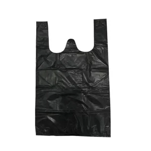 Household Extra-large Thickened Handle-style Vest-type Black Disposable HDPE Garbage Collection Trash Bags Factory