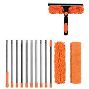 Household Fan Dust Cleaning Scrapper Microfiber High Rise Window Ceiling Cleaning Duster