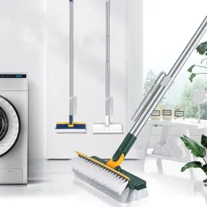 Household Floor Cleaning Brush Aluminum Handle Broom Floor Gap Cleaning Brush