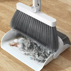 Household Folding Broom Set Combination of Plastic Broom and Dustpan PP Broom Head