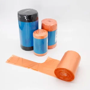 Household Garbage Bags Vest Handle Plastic Trash Liners for Kitchen Leak Proof Polyethylene Waste Bags for Daily Home Use