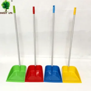 Household Garbage Collectors Dustpan PP Material Floor Cleaning Broom Dustpan with Metal Handle