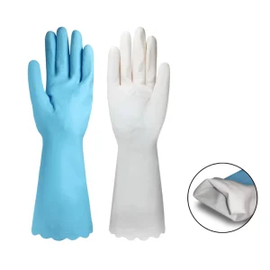 Household Gloves Pvc for Kitchen Dishwashing Do the Laundry Cleaning PVC Cotton Material