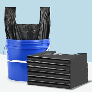 Household Gravure Printed Eco Friendly Waterproof Disposable Thickened Reinforced Heat Sealing Garbage Bags for Kitchen School