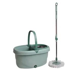 Household Hands Free Automatic Dehydration 360 Rotating Microfiber Magic Floor Mop and Wet Dry Bucket Set for Home Cleaning
