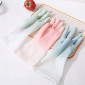 Household Heat resistant Durable Silicone Dish Bowl Washing Cleaning Gloves Waterproof Kitchen Dishwashing Gloves
