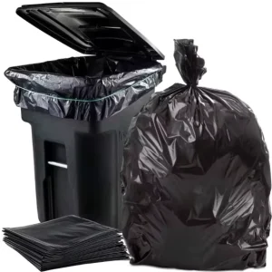 Household High Quality Plastic Big 50L 80L 100L 120L 240L Heavy Duty Black Trash Bag Contractor Garbage Bin Liner
