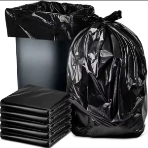 Household High Quality Plastic Big Low Price 50L 80L 100L 120L 240L Heavy Duty Black Trash Bag Contractor Garbage Bin Liner