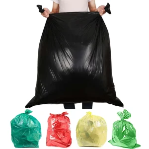 Household High Quality Plastic Big Use Custom Logo Heavy Duty Black Trash Bag Contractor Garbage Bin Liner