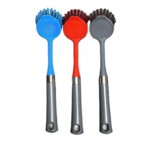 Household Items Kitchen Cleaning Products Ruisheng Eco Friendly Hand Home Cleaning Tools Set with Plastic Cloth and PET Brush