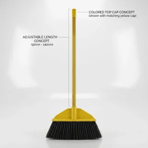 Household Items Manufacturer Soft Floor Cleaning Sweeping Broom Brush Plastic Broom with Dustpan Wooden Mops Stick