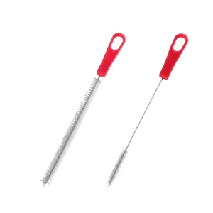 Household Kitchen Cleaning Gadget Pipette Water Brush Nylon Cup Straw Brushlotus Root Hole Stainless Steel Cleaning Brush