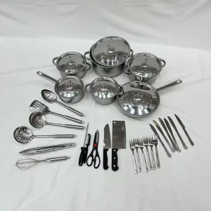 Household Kitchen Knife Set Stainless Steel Ceramic Coating Eco-Friendly Gift Set