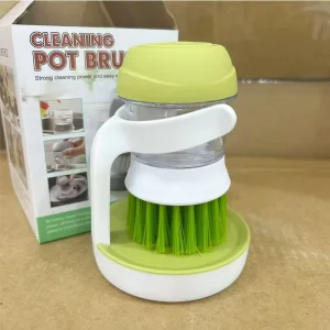 Household Kitchen Pots Bowl Brush Hydraulic Sponge Liquid Soap for Home Cleaning PP Tableware Scrubbing Plastic