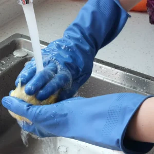 Household Latex Gloves Cleaning Gloves Latex Hand Glove Rubber Material for Dish Washing