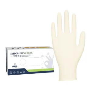 Household Latex Gloves Single use 100pcs Hairdressing Tattoo Hand Protection Powder Free Rubber Work Gloves