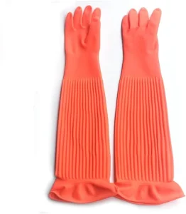 Household Long Rubber Latex Gloves Reusable Waterproof Kitchen Cleaning