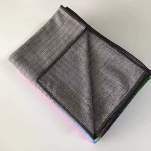 Household Microfibre Cloths Towel 4 Colors Microfiber Cleaning Cloth