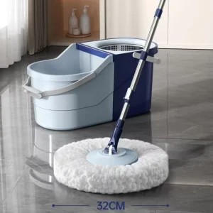 Household Mopping Separate Dual-Drive Stainless Steel Double-Bucket Foot-Pedal Hands-Free Washable Mop All-in-One