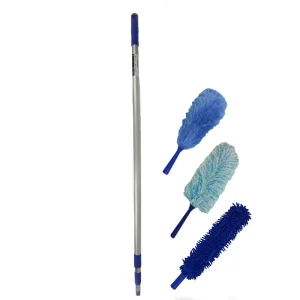 Household Multi Functional Microfiber Duster Set Detachable Feather Removable Washable Cleaning Duster