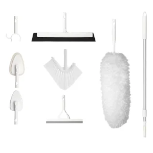 Household Multifunctional Cleaning Brush Tool with Extendable Rod Floor Cleaning