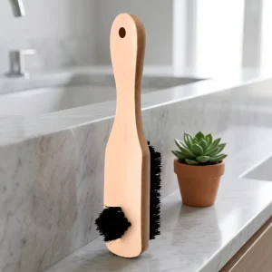 Household Multifunctional Shoe Brush Soft Bristle Wooden Handle Polishing and Cleaning Brush for Leather Shoes