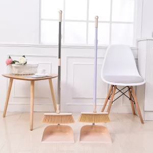 Household PP Broom Combination Set with Stainless Steel Cleaning Tools for Home Floor Use