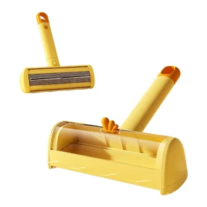 Household PP Material Roller Pet Hair Remover for Cats and Dogs Extended Length Push Pull Sofa Brush